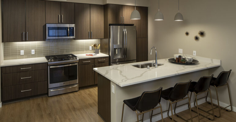 Stainless steel appliances – range, French door refrigerator, dishwasher, gas convection and slide in ranges