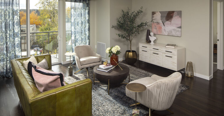 Open concept layouts for entertaining